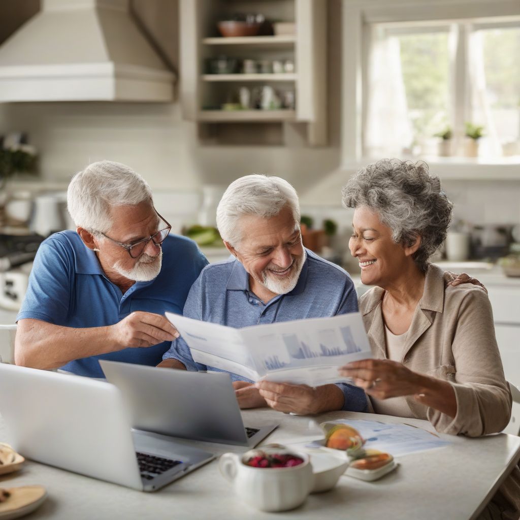 Senior Couple Reviewing Healthcare Options